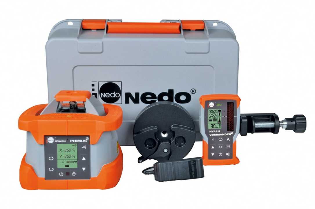 Nedo zeigt Lasertechnik Primus 2 HVA2N auf der GaLaBau Nedo zeigt Lasertechnik Primus 2 HVA2N auf der GaLaBau