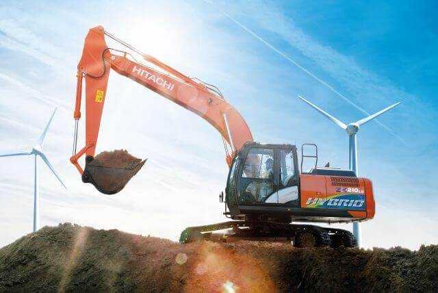 Hitachi-Hybridbagger spart mit Lithium-Ionen-Akku Hitachi-Hybridbagger spart mit Lithium-Ionen-Akku