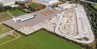 Liebherr baut neues Versandzentrum in Kirchdorf