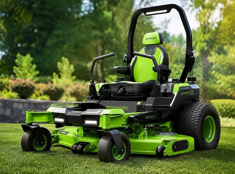 Der Zero-Turn-Mäher von Greenworks Commercial ist nach Unternehmensangaben in Europa in der Produktkategorie marktführend. | Foto: Globe Technologies/KI-generiert