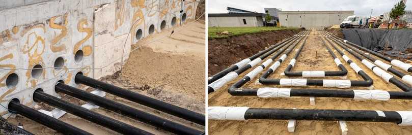 Die Rohre bilden die Grundlage für praxisnahe Untersuchungen zu Druck-, Temperatur- und Strömungsdynamik unter realistischen Bedingungen. | Foto: Brugg Die Rohre bilden die Grundlage für praxisnahe Untersuchungen zu Druck-, Temperatur- und Strömungsdynamik unter realistischen Bedingungen. | Foto: Brugg