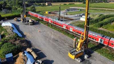 Komplexe Tiefgründung für neue Straßenüberführung