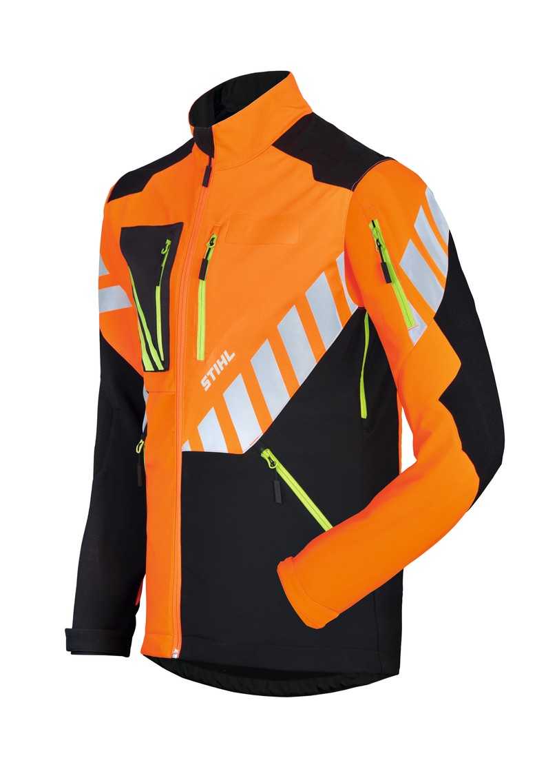 Atmungsaktiv und vollelastisch: Die Waldarbeitsjacke soll Profis im Forst und Garten- und Landschaftsbau Tragekomfort und Bewegungsfreiheit bieten. | Foto: Stihl Atmungsaktiv und vollelastisch: Die Waldarbeitsjacke soll Profis im Forst und Garten- und Landschaftsbau Tragekomfort und Bewegungsfreiheit bieten. | Foto: Stihl