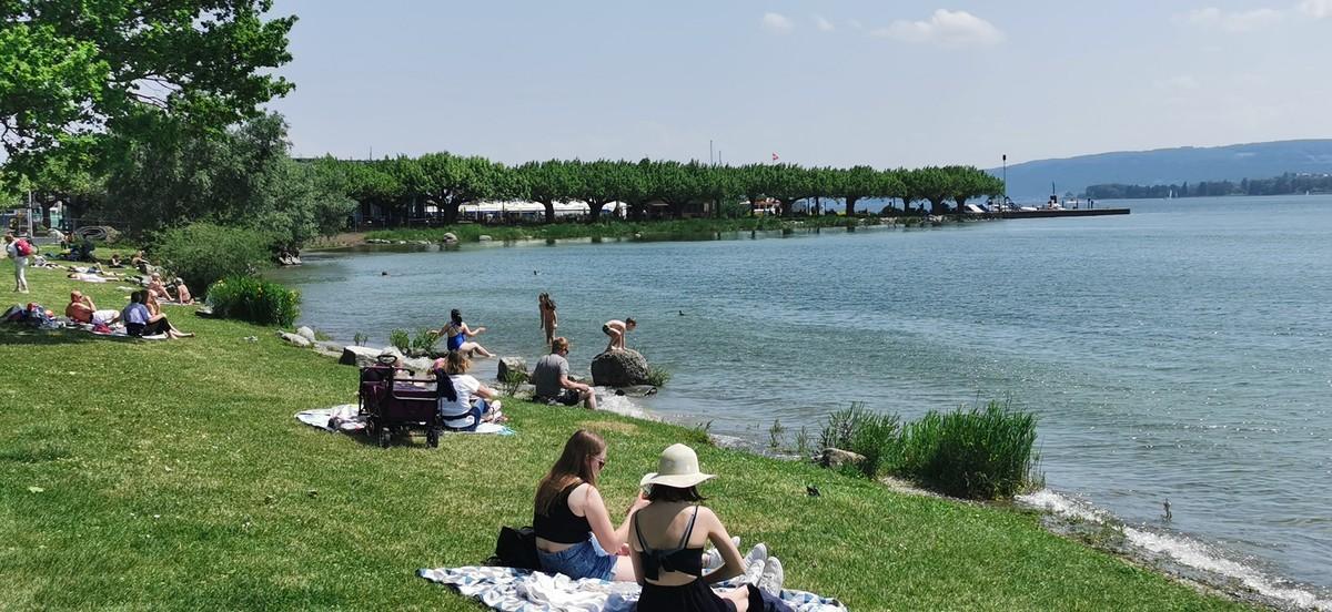 Die historische Mole am Radolfzeller Seeufer - Schöppler erneuert die Außenflächen der künstlichen Landzunge. | Foto: STORZ / Mahrholdt Die historische Mole am Radolfzeller Seeufer - Schöppler erneuert die Außenflächen der künstlichen Landzunge. | Foto: STORZ / Mahrholdt