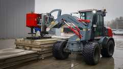 Schwenklader erspart Fahrwege und Zeit