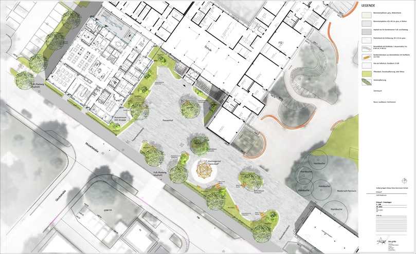 Die Planung für die neue Platzgestaltung übernahm „die-grille Landschaftsarchitekten“. | Foto: die-grille Landschaftsarchitekten Die Planung für die neue Platzgestaltung übernahm „die-grille Landschaftsarchitekten“. | Foto: die-grille Landschaftsarchitekten