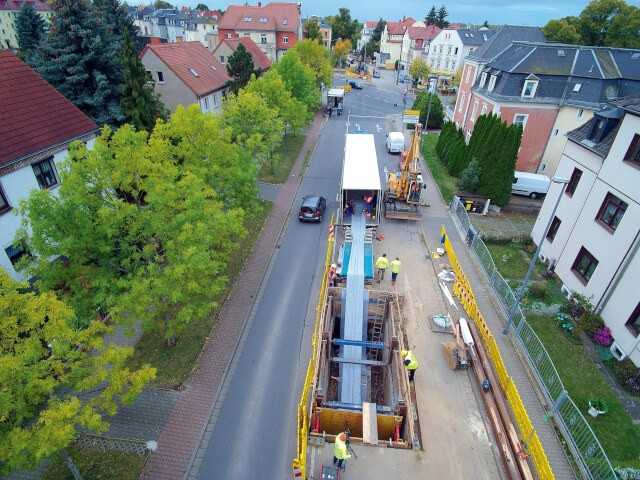 Premiere in Dresden: GFK-Schlauchliner für Trinkwasserleitung DN 1200