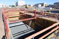 Zentimeterarbeit für einen 226-Kubikmeter-Tank