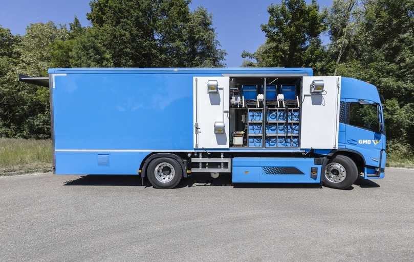 Fahrgestell Volvo vollelektrisch (21 t) mit integriertem Batteriesatz und Invertertechnologie als Grundlage für den vollständig emissionsfreien Fahrzeugbetrieb | Foto: Prokasro