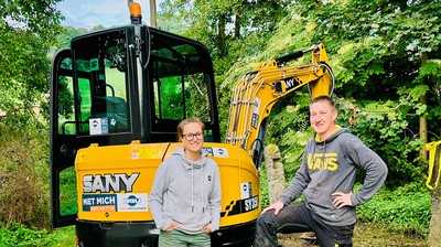 Minibagger macht Ehepaar das Leben leichter