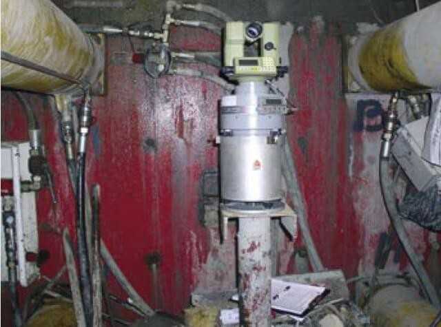 DMT Präzisionskreisel GYROMAT 2000 im Startschacht.