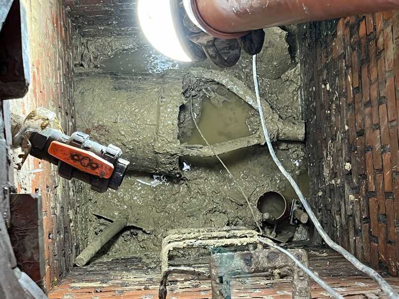 Zielschacht zur Bergung Pilotrohre und Bohrkopf | Foto: Vogel Ingenieure