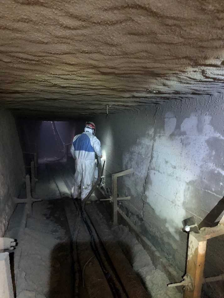 AusfĂĽhrung der Spritzbetonarbeiten | Foto: Swietelsky-Faber GmbH AusfĂĽhrung der Spritzbetonarbeiten | Foto: Swietelsky-Faber GmbH