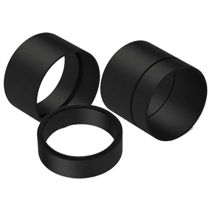 Der patentierte Flexring von Fernco ist in drei Nennweiten erhältlich und lässt sich – je nach Größe – auf verschiedene Arten falten, um die Unterschiede in den Außendurchmessern der Rohre aufzuheben. | Foto: Fernco Der patentierte Flexring von Fernco ist in drei Nennweiten erhältlich und lässt sich – je nach Größe – auf verschiedene Arten falten, um die Unterschiede in den Außendurchmessern der Rohre aufzuheben. | Foto: Fernco