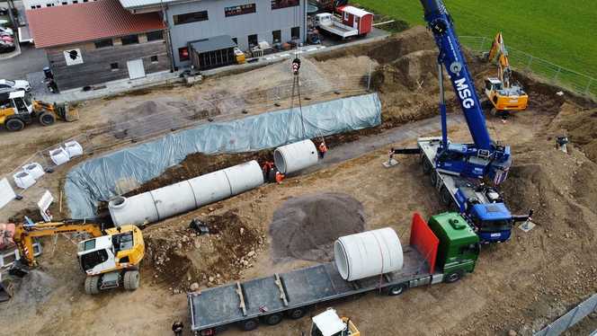 Multifunktionaler Speicher für Feuerwehr und Bewässerung