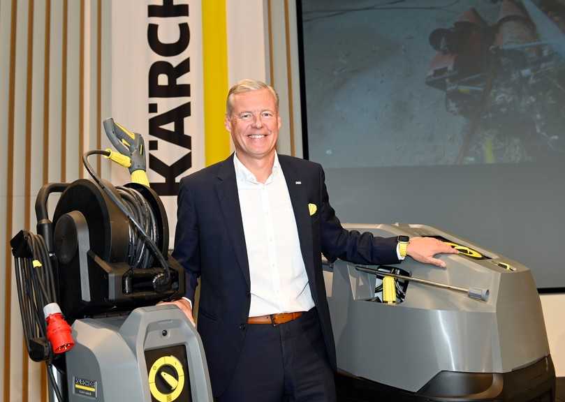 Kärcher-Chef Hartmut Jenner blickt auf ein
erfolgreiches erstes Halbjahr 2023 zurück. | Foto: QUATEX Kärcher-Chef Hartmut Jenner blickt auf ein
erfolgreiches erstes Halbjahr 2023 zurück. | Foto: QUATEX
