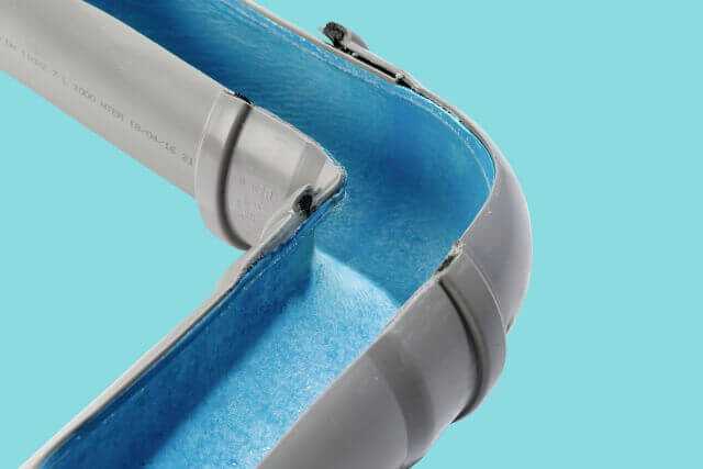 Der DrainPlusLiner der 2. Generation ist bei der Hausanschlusssanierung und in Gebäudeleitungen mit Nennweitern von DN 70 - DN 250 für vertikale oder horizontale Haltungen einsetzbar, selbst bei Bögen bis 90° und bei bis zu 2 Dimensionswechseln.