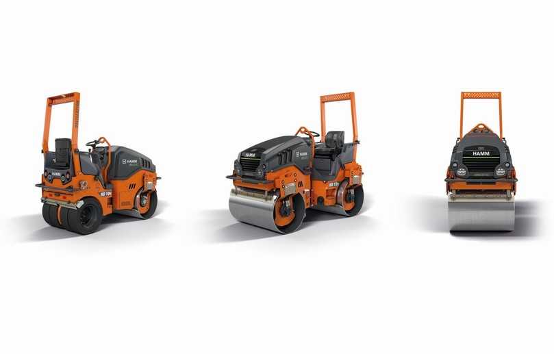 Die ersten Elektro-Tandemwalzen von Hamm haben einen Lithium-Ionen-Akku mit rund 23 kWh Kapazität und nutzen die beim Bremsen freigesetzte Energie der Fahr- und Vibromotoren über Rekuperation. | Foto: Hamm AG Die ersten Elektro-Tandemwalzen von Hamm haben einen Lithium-Ionen-Akku mit rund 23 kWh Kapazität und nutzen die beim Bremsen freigesetzte Energie der Fahr- und Vibromotoren über Rekuperation. | Foto: Hamm AG