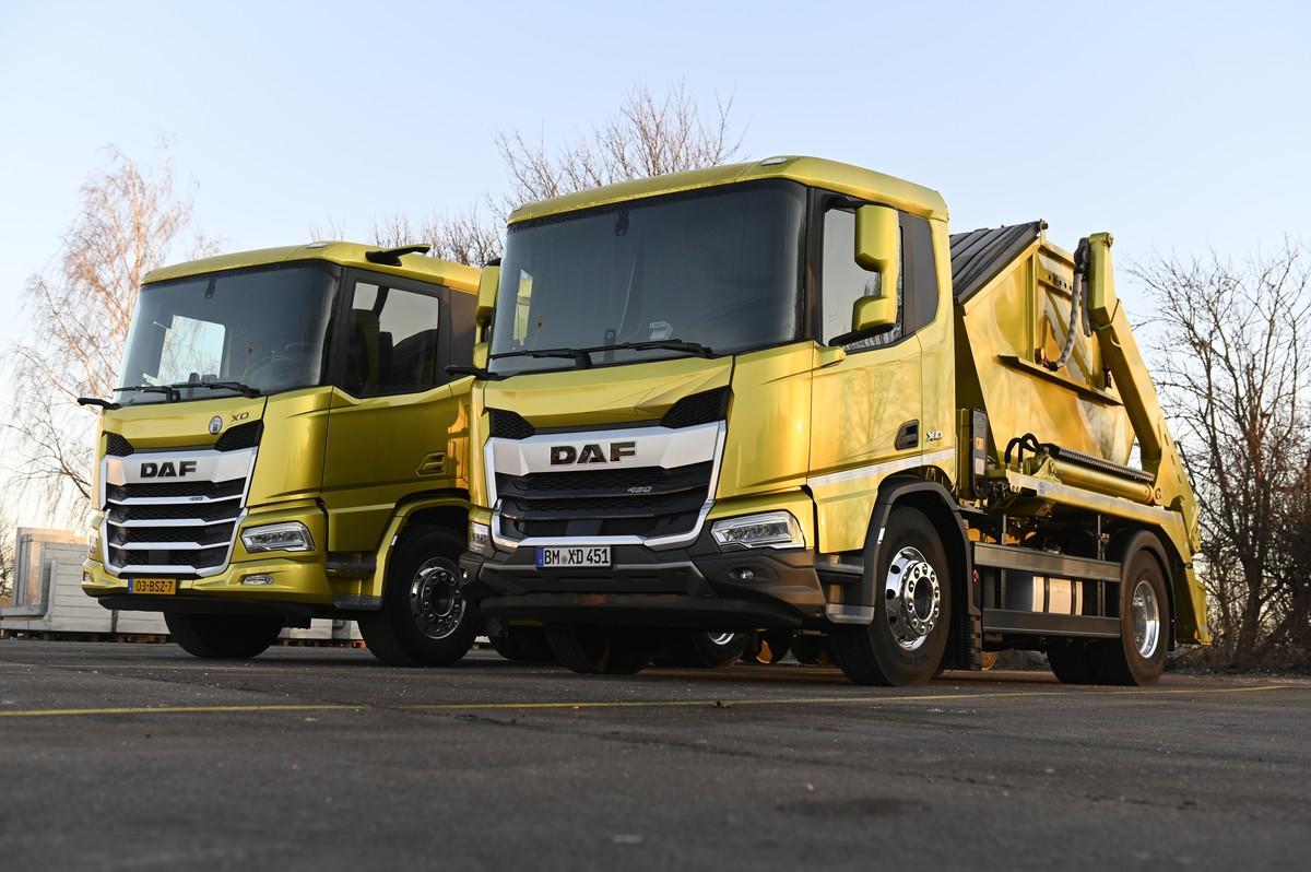 Zwei Goldjungs: DAF XD im Doppeltest als Sattelzug und Solo-Absetzkipper | Foto: Quatex