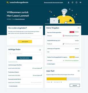 Neue Ausschreibungs-Datenbank mit mega-schneller Suchfunktion