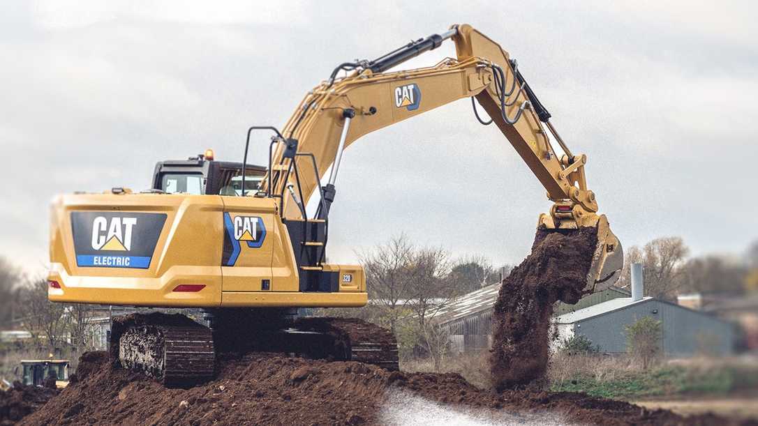 Zeppelin und Caterpillar zeigen auf der bauma Elektro-Kettenbagger Cat 320