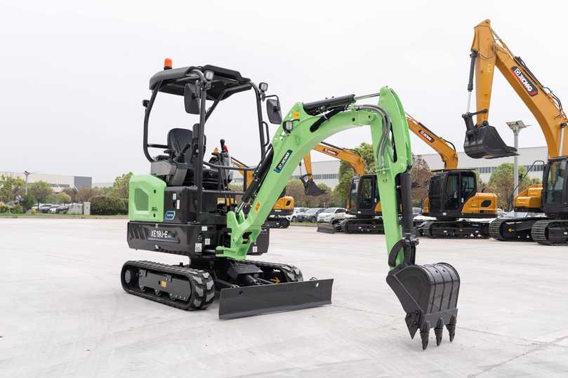 Auf der Bauma präsentierte XCMG etliche grüne Baumaschinen, wie den Elektro-Minibagger XE19U-E. | Foto: XCMG Auf der Bauma präsentierte XCMG etliche grüne Baumaschinen, wie den Elektro-Minibagger XE19U-E. | Foto: XCMG