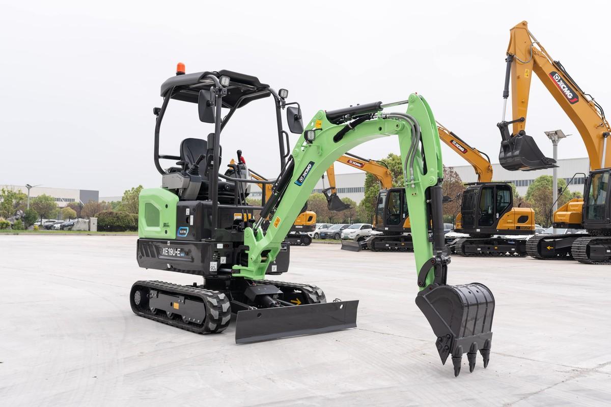 Auf der Bauma präsentierte XCMG etliche grüne Baumaschinen, wie den Elektro-Minibagger XE19U-E. | Foto: XCMG Auf der Bauma präsentierte XCMG etliche grüne Baumaschinen, wie den Elektro-Minibagger XE19U-E. | Foto: XCMG