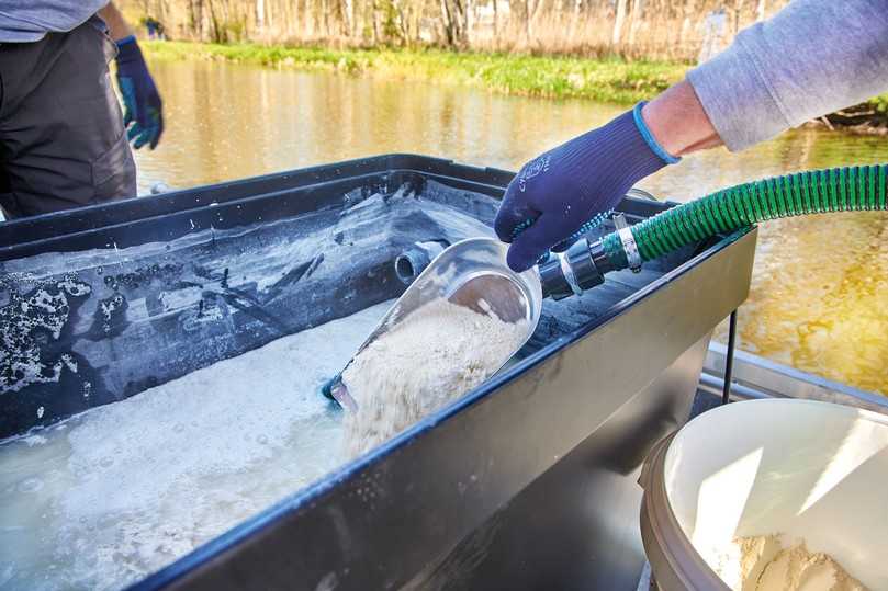 Vorbereitende Arbeiten zur In-situ-Maßnahme. | Foto: Colditz
