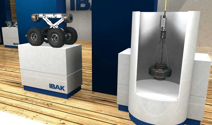 Ausstellungsstücke: 360°-Kamera-Technologie für Schacht und Hauptkanal ab DN 150 in 4K-Auflösung. | Foto: IBAK Ausstellungsstücke: 360°-Kamera-Technologie für Schacht und Hauptkanal ab DN 150 in 4K-Auflösung. | Foto: IBAK