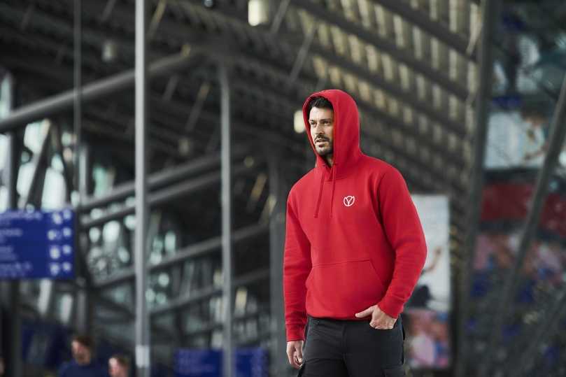 Auf der bauma zeigt Textildienstleister Mewa seine neuen Kollektionen - der Hoody könnte in München nützlich werden. | Foto: Mewa