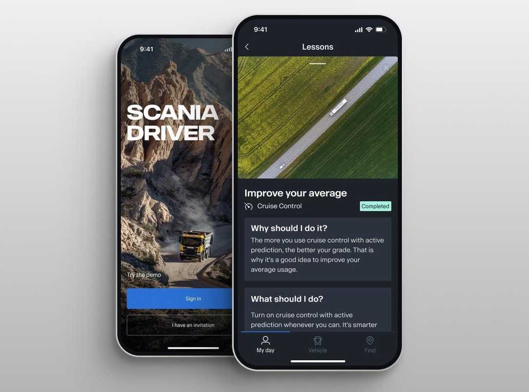 Scania ProDriver: Digitaler Lkw-Fahrtrainer als App Scania ProDriver: Digitaler Lkw-Fahrtrainer als App