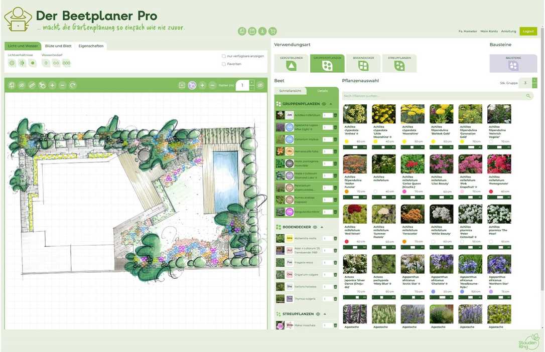 Beetplaner Pro: Digitales Tool für Staudenplanung Beetplaner Pro: Digitales Tool für Staudenplanung