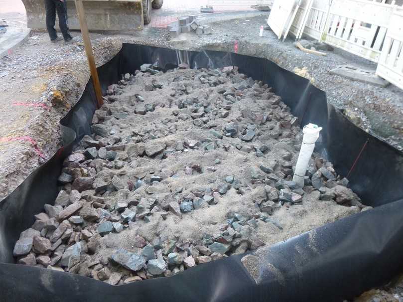 So ging es los: Die erste Baumrigole im Bau… | Foto: Stadt Bochum