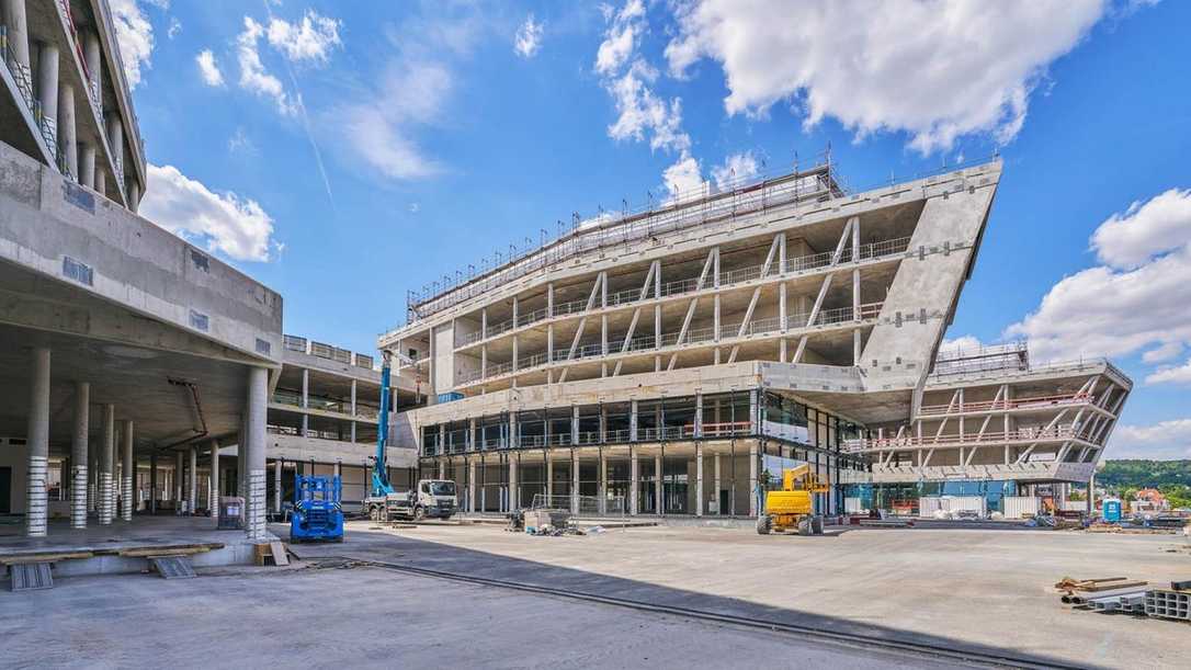 ZEISS-Campus Jena: Doka-Schalung für V-Stützen und Decken ZEISS-Campus Jena: Doka-Schalung für V-Stützen und Decken