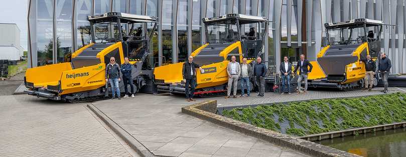 Drei Elektro-Großfertiger für die Niederlande: Erstmals liefert Dynapac vollelektrische Asphaltfertiger dieser Größenordnung. | Foto: Dynapac
