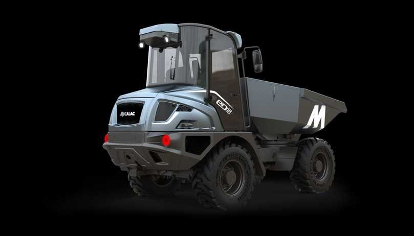 Kongenialer Partner für den Elektrobagger auf der zero-emission-Baustelle: Mecalacs Baustellendumper ed6 soll einen ganzen Arbeitstag mit einer Akkuladung bestreiten können. | Foto: Mecalac Kongenialer Partner für den Elektrobagger auf der zero-emission-Baustelle: Mecalacs Baustellendumper ed6 soll einen ganzen Arbeitstag mit einer Akkuladung bestreiten können. | Foto: Mecalac