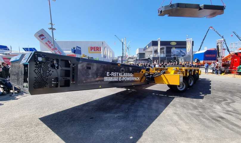 Selbstfahrermodul Goldhofer PST SL-E split mit neuem E-PowerPack | Foto: Goldhofer