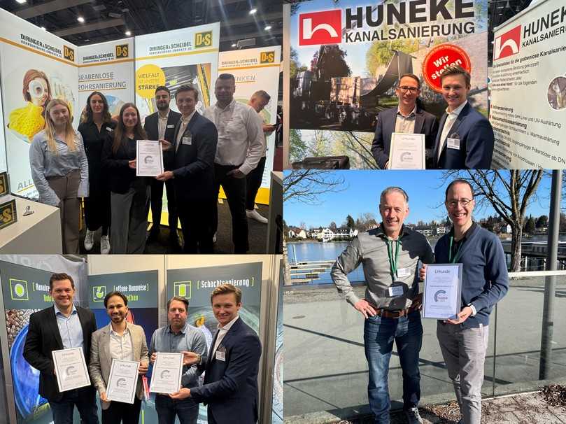Impressionen der Siegelvergabe für die Teams von Diringer & Scheidel, Huneke Kanalsanierung, Rohrsanierung Jensen und Geiger Kanaltechnik | Foto: Siebert + Knipschild Impressionen der Siegelvergabe für die Teams von Diringer & Scheidel, Huneke Kanalsanierung, Rohrsanierung Jensen und Geiger Kanaltechnik | Foto: Siebert + Knipschild