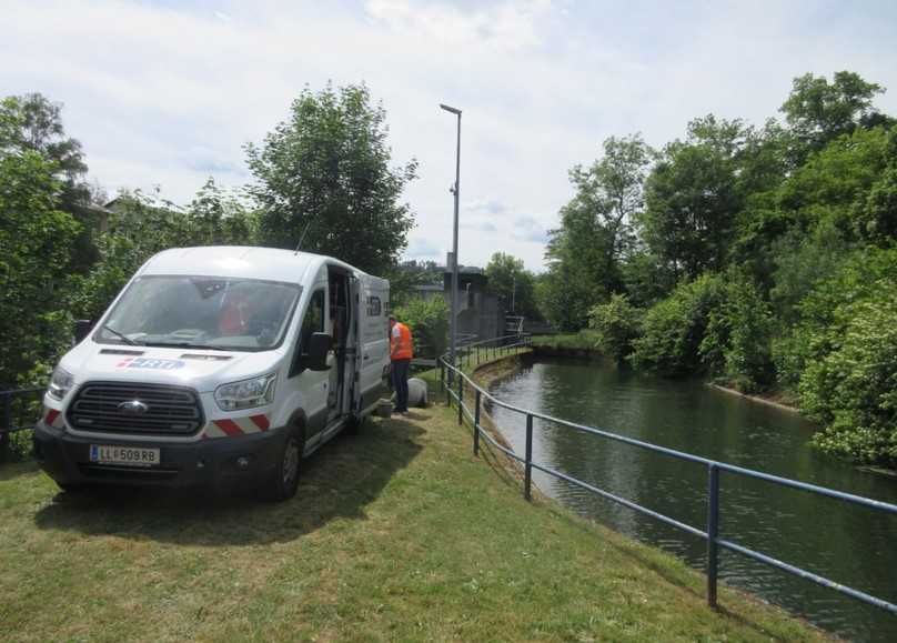 Erschwerte Zugänglichkeit auf dem Gelände des Flusskraftwerks | Foto: ISAS Erschwerte Zugänglichkeit auf dem Gelände des Flusskraftwerks | Foto: ISAS