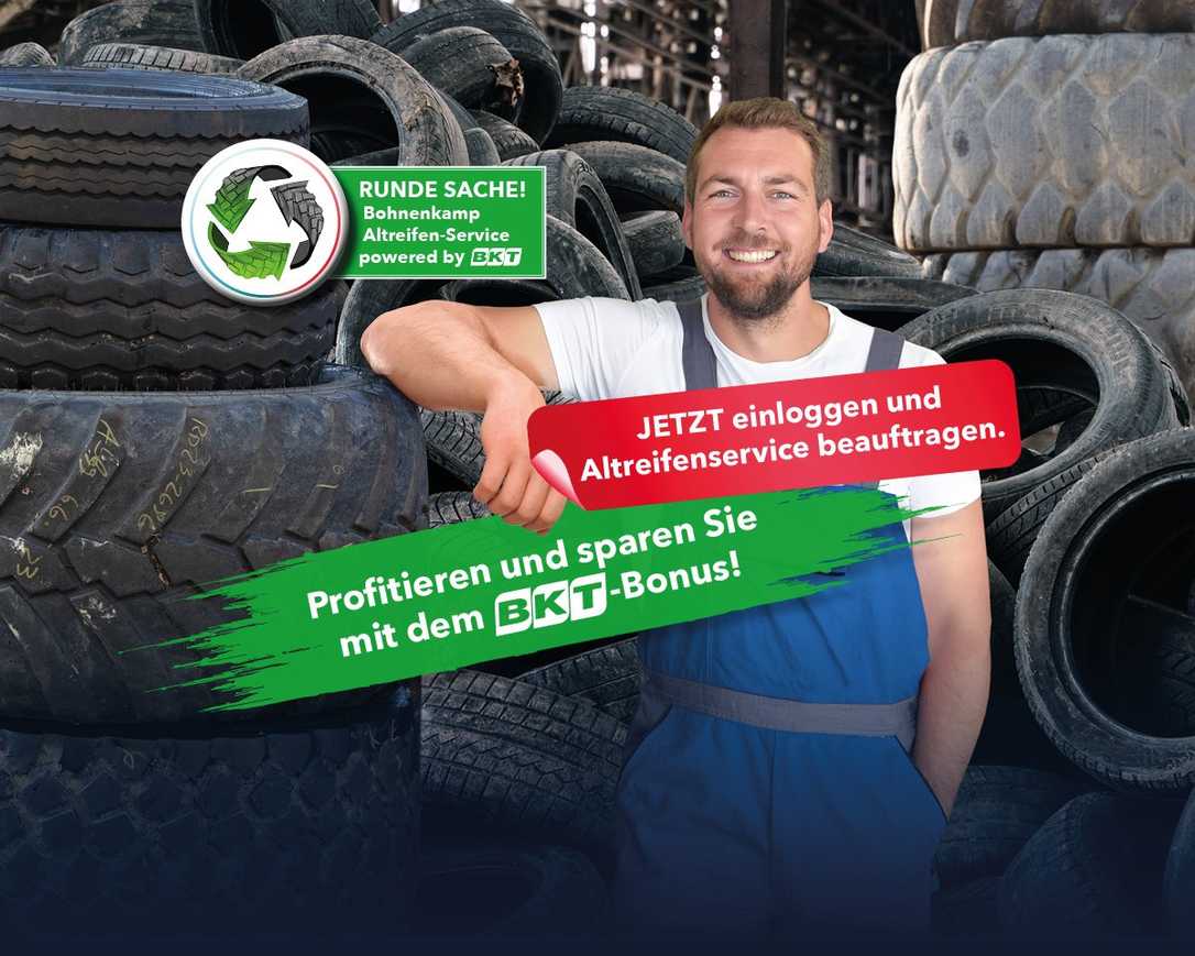 Bohnenkamp Altreifen-Verwertungsservice jetzt auch im Onlineshop