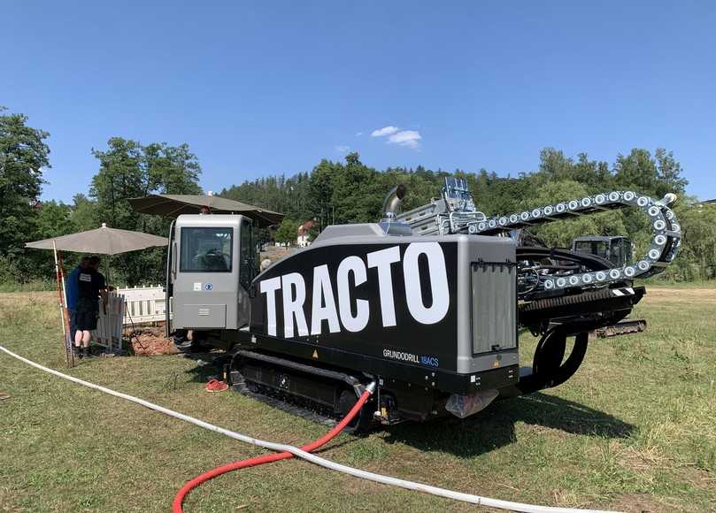 Die Geheimwaffe für wechselhaften und felsigen Untergrund: Das „All-Condition-System“ Grundodrill 18ACS. | Foto: Tracto Die Geheimwaffe für wechselhaften und felsigen Untergrund: Das „All-Condition-System“ Grundodrill 18ACS. | Foto: Tracto