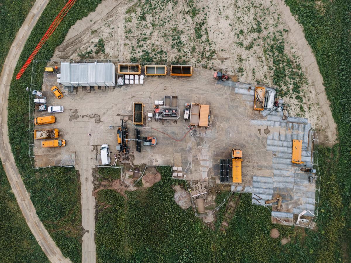 Um die umfangreiche Leistung möglichst effizient abzurufen, hat das Kuhlmann-Team einen voll ausgestatteten Bauplatz in Ilberstedt-Beesenlaublingen eingerichtet. | Foto: Seier Gruppe