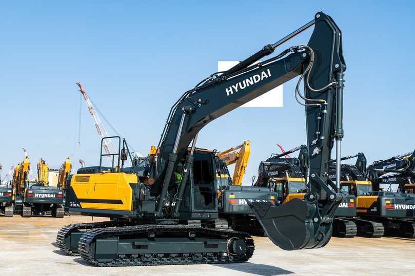 Hyundai CE bringt in der beliebten 21-t-Klasse einen neuen Next Generation-Bagger, den HX210AL, auf den Markt. | Foto: Hyundai