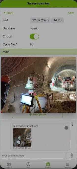 CT.Connected: Intuitive Benutzeroberfläche zur digitalen Datenerfassung im konventionellen Tunnelbau | Foto: VMT