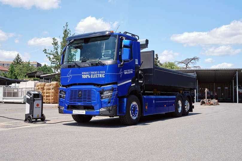 Renault Trucks C E-Tech 6x2 Abrollkipper | Foto: Renault Trucks Renault Trucks C E-Tech 6x2 Abrollkipper | Foto: Renault Trucks