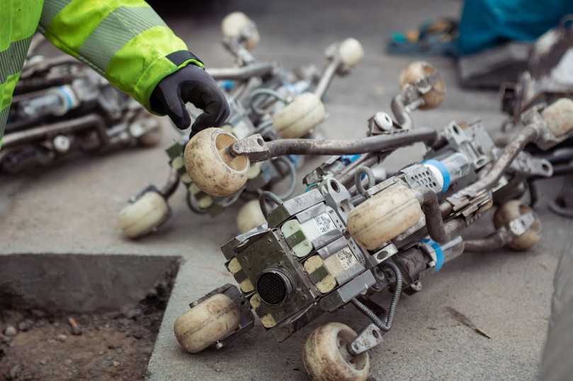 Grabenlose Sanierungstechnologie mit UV-Gerätetechnik | Foto: Swietelsky-Faber GmbH Grabenlose Sanierungstechnologie mit UV-Gerätetechnik | Foto: Swietelsky-Faber GmbH