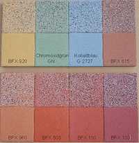 Farbiger Beton im Garten