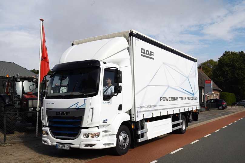 Die DAF XB Electric als 12-, 16- und 19-Tonner gibt es in zwei Leistungsstufen mit 120 oder 190 kW sowie mit einem oder zwei Batteriepakete von 141 bis 282 kWh. | Foto: FH