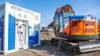Kiesel & KTEG zeigen mobile Baustellen-Ladestation auf der Tiefbau Live