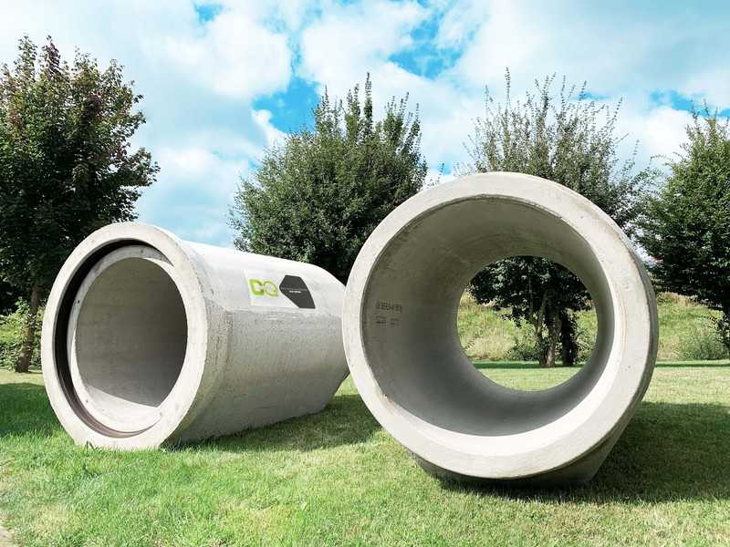 Betonwerk Bieren machte es vor und lieferte CO2-neutrale Rohr- und Schachtsysteme | Foto: Katharina Asara, Betonwerk Bieren GmbH Betonwerk Bieren machte es vor und lieferte CO2-neutrale Rohr- und Schachtsysteme | Foto: Katharina Asara, Betonwerk Bieren GmbH